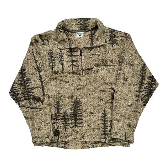 Columbia Graphic Fleece - Small Brown Polyester