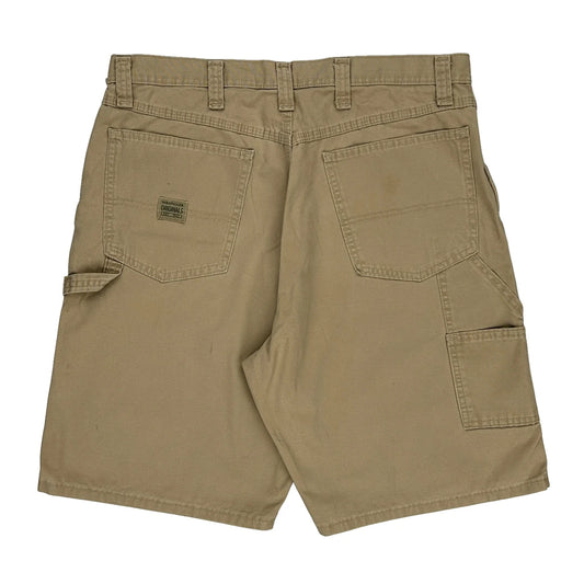 Wrangler Carpenter Shorts - 36W 11L Beige Cotton