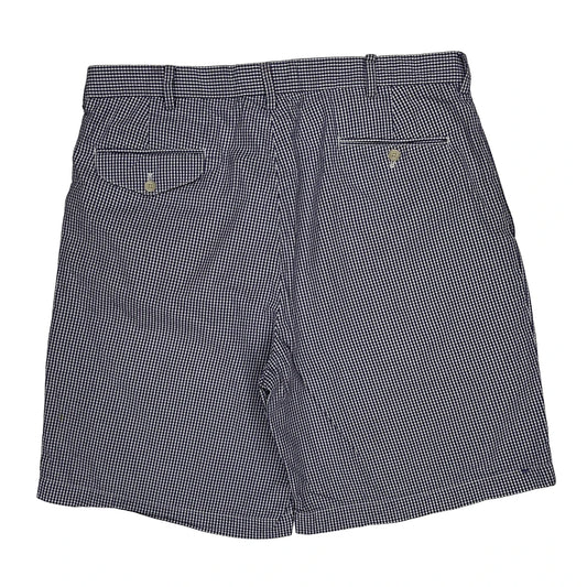 Polo Golf Ralph Lauren Checked Pleated Shorts - 36W 7L Blue Cotton