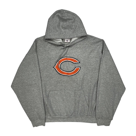 Chicago Bears Nfl Hoodie - 2XL Grey Cotton Blend