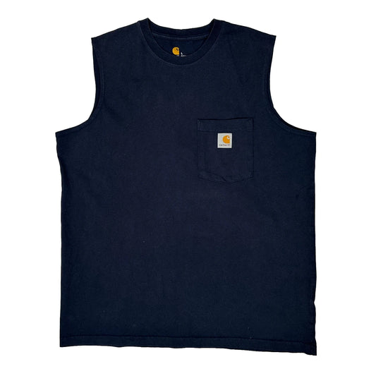 Carhartt Vest - Large Navy Cotton