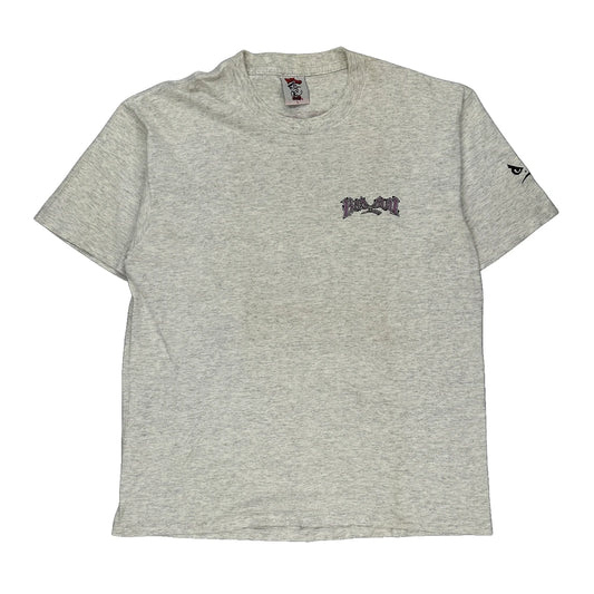 U.S. Marines Bad Boy Club Graphic T-Shirt - Large Grey Cotton