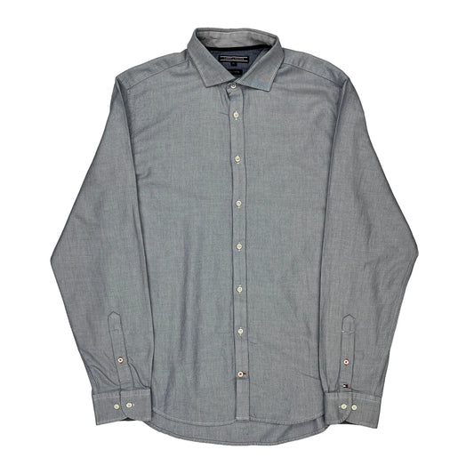 New York Fit Tommy Hilfiger Shirt - XL Grey Cotton