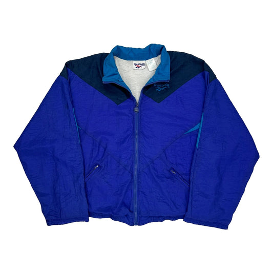 Reebok Shell Jacket - Large Blue Nylon