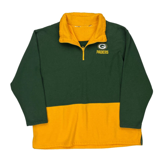 Packers Nfl 1/4 Zip - XL Green Cotton