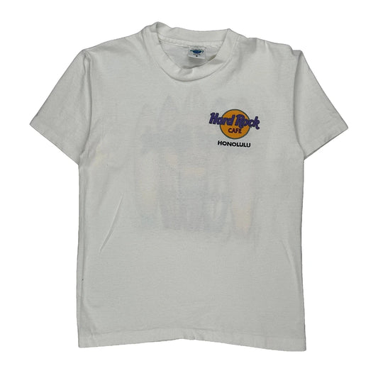 Surfboards Hard Rock Cafe Graphic T-Shirt - Medium White Cotton