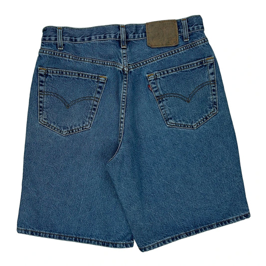 Levis Denim Shorts - 32W 10L Blue Denim