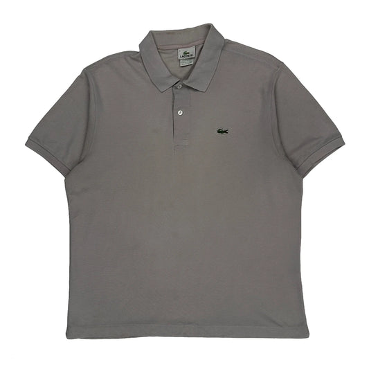 Vintage Lacoste Polo Shirt - XL Grey Cotton
