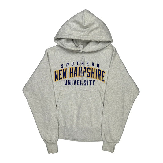 Vintage Southern New Hampshire University Champion College Hoodie - Small Grey Cotton