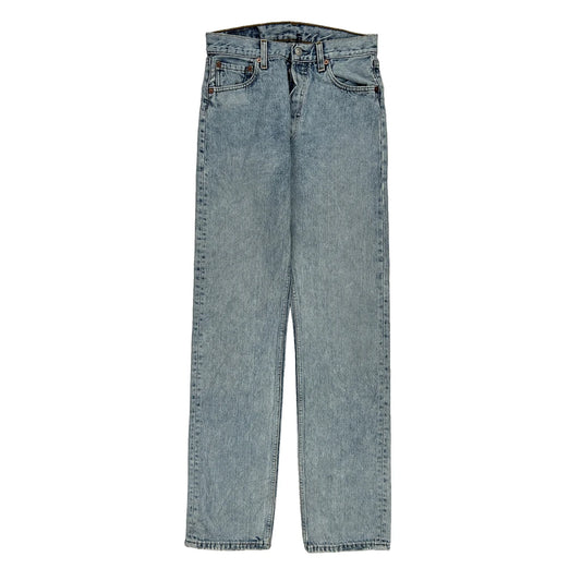 Made In Usa 501 Levis Jeans - 28W UK 8 Light Wash Cotton