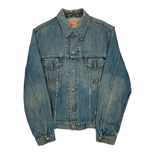 Last Gang In Town Levis Graphic Denim Jacket - XL Blue Denim