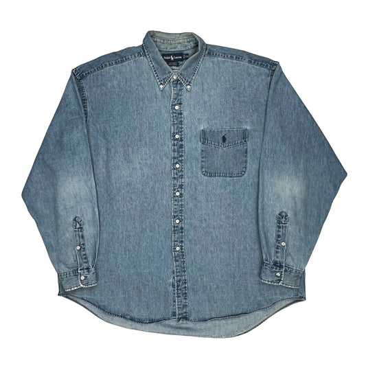 Big Shirt Ralph Lauren Denim Shirt - 2XL Blue Cotton