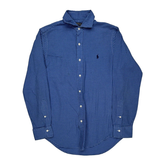 Polo By Ralph Lauren Checked Shirt - Small Blue Cotton
