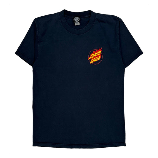 Skateboarding Santa Cruz Graphic T-Shirt - Medium Black Cotton