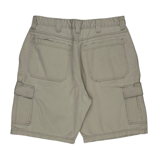Wrangler Cargo Shorts - 34W 10L White Cotton
