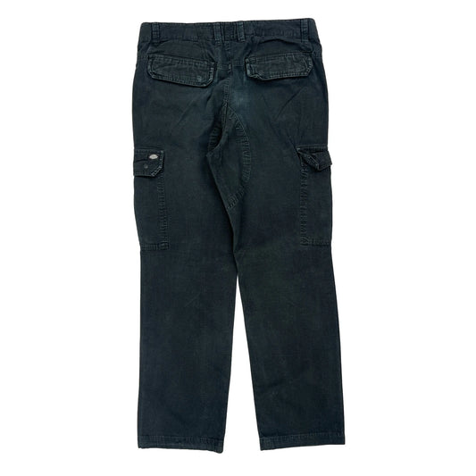 Dickies Cargo Trousers - 36W 33L Navy Cotton
