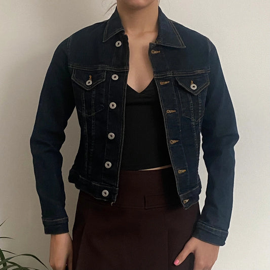 Vintage blue Boosley Jean Station Denim Jacket - womens small