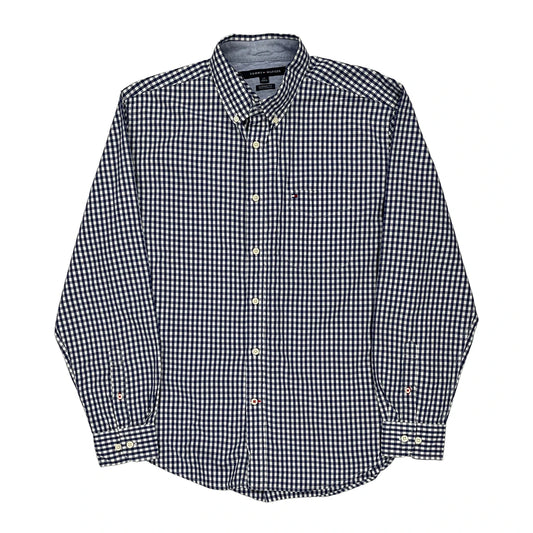 Tommy Hilfiger Checked Shirt - Large Blue Cotton