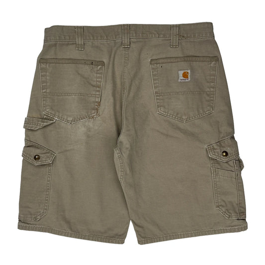 Carhartt Cargo Shorts - 36W 11L Beige Cotton