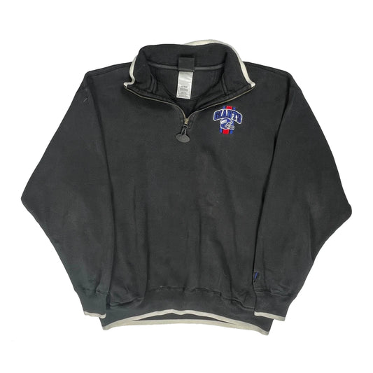 Giants Pro Player Nfl 1/4 Zip - XL Black Cotton Blend