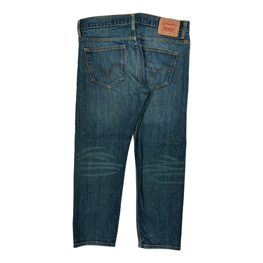 521 Levis Slim Jeans - 34W 27L Blue Cotton