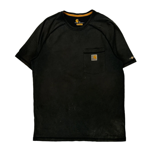 Carhartt T-Shirt - Medium Black Cotton