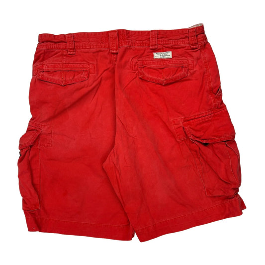 Polo By Ralph Lauren Cargo Shorts - 36W 10L Red Cotton