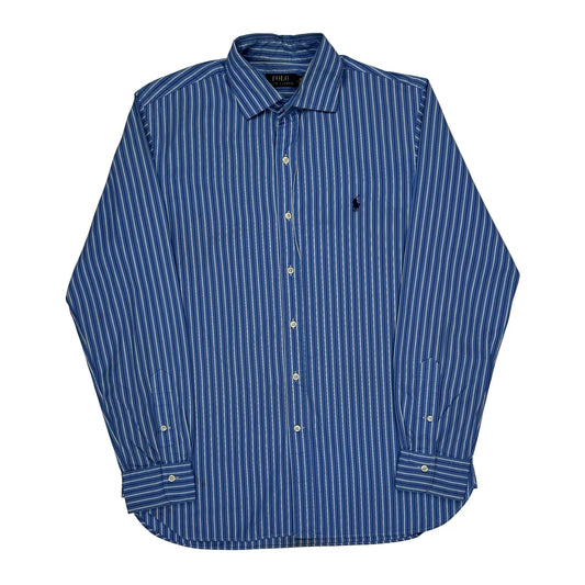 Polo By Ralph Lauren Shirt - Large Blue Cotton