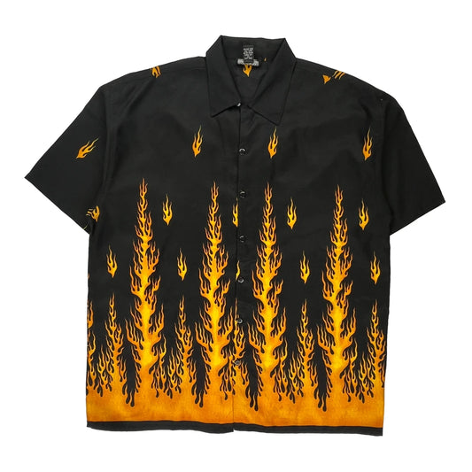 R' World Short Sleeve Shirt - XL Black Polyester