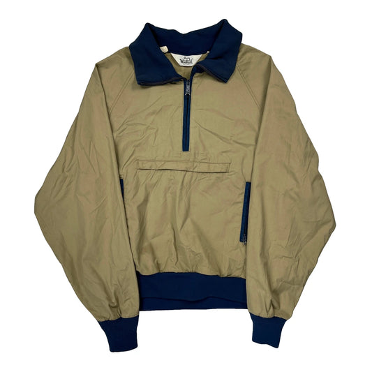 Woolrich Windbreaker - Large Blue Cotton