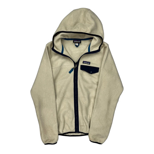 Synchilla Patagonia Fleece Jacket - Medium Cream Polyester