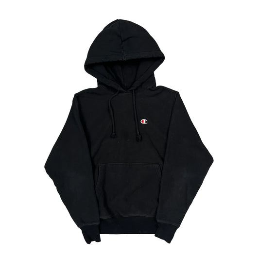 Reverse Weave Champion Hoodie - Small Black Cotton Blend