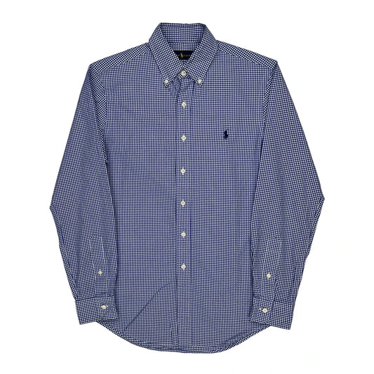 Ralph Lauren Checked Shirt - Small Blue Cotton