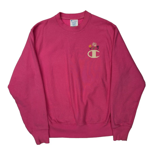 Reverse Weave Champion Sweatshirt - Medium Pink Cotton
