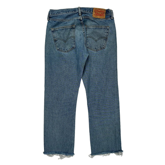 501 Levis Jeans - 30W 27L Blue Cotton