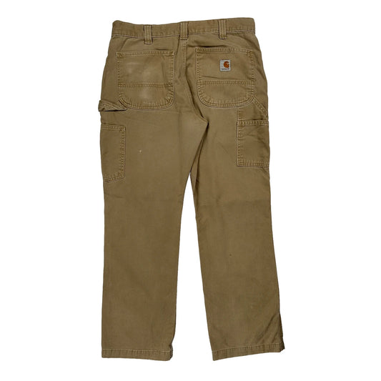 Carhartt Carpenter Trousers - 32W 30L Beige Cotton
