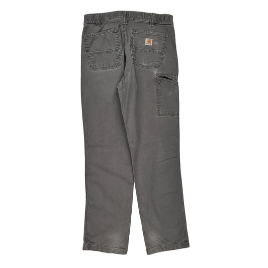 Carhartt Carpenter Trousers - 30W 33L Grey Cotton