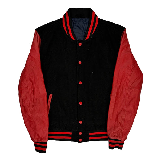 Unbranded Varsity Jacket - Large Black Polyester