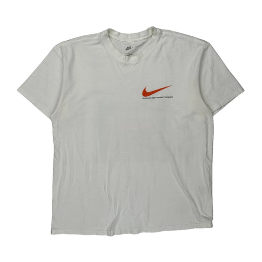 America'S Sportswear Company Nike Graphic T-Shirt - Medium White Cotton