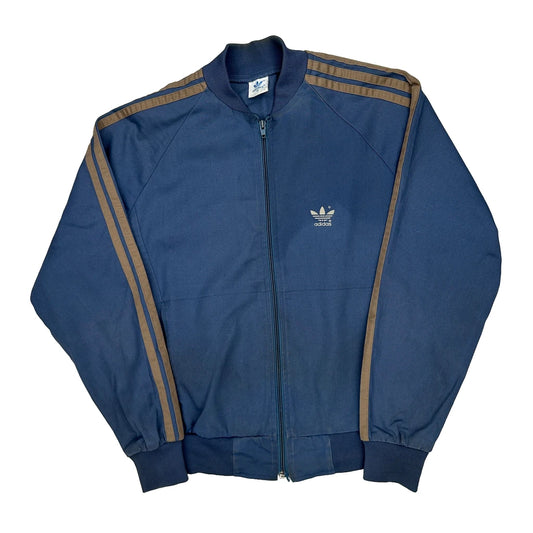 Adidas Track Jacket - Medium Brown Polyester Blend