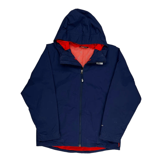 Vintage Age 14-16 The North Face Waterproof Jacket - Large Navy Polyester