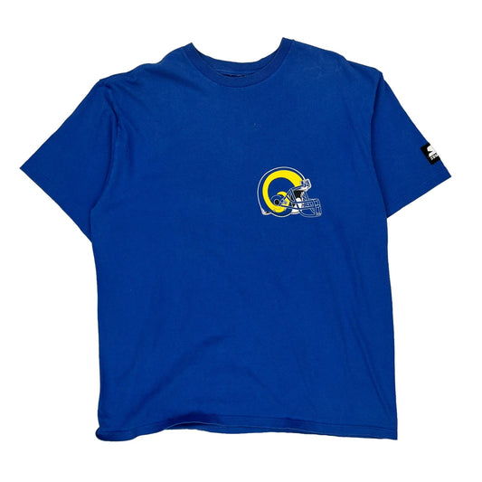 Los Angeles Rams Starter Nfl T-Shirt - Medium Blue Cotton