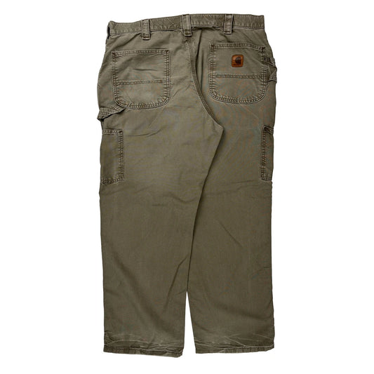 Carhartt Carpenter Trousers - 38W 30L Khaki Cotton