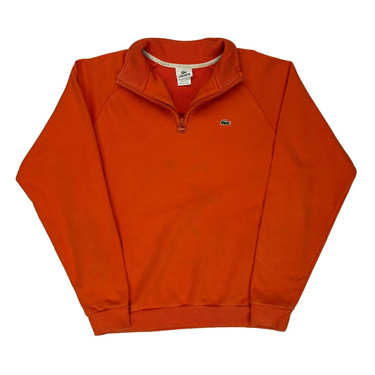 Lacoste Sweatshirt - Large Orange Cotton