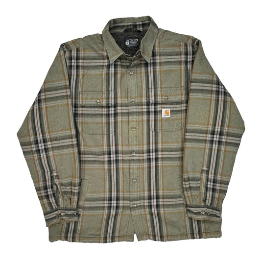 Carhartt Checked Overshirt - XL White Cotton