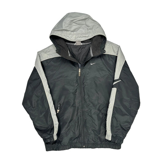 Nike Windbreaker - Large Black Polyester
