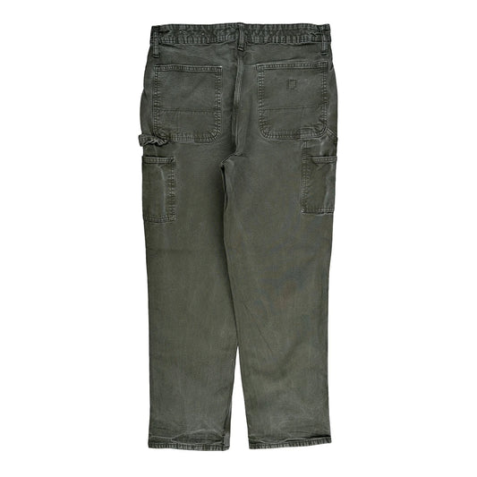 Vintage American Eagle Carpenter Trousers - 34W 30L Grey Cotton