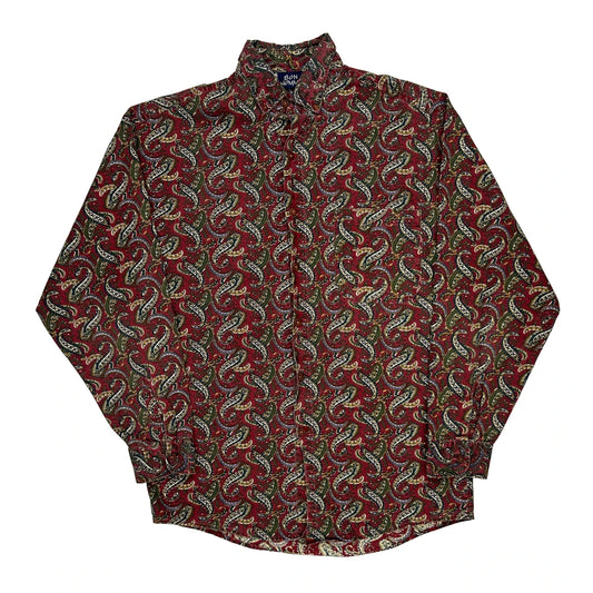 Bon Homme Patterned Shirt - Small Multicoloured Cotton