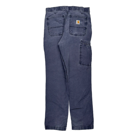 Carhartt Carpenter Trousers - 30W 33L Grey Cotton