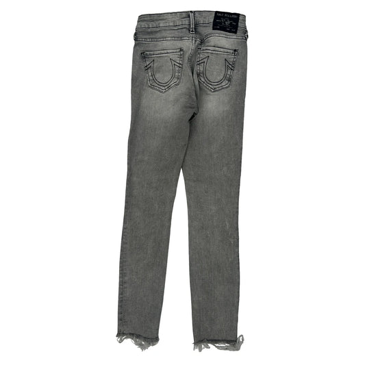 True Religion Skinny Jeans - 24W UK 2 Grey Cotton Blend